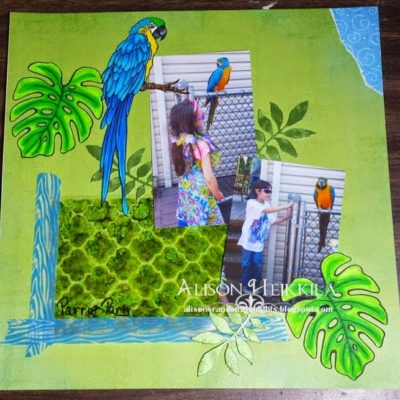 Stampendous and Clear Scraps Collaboration: Parrot Party