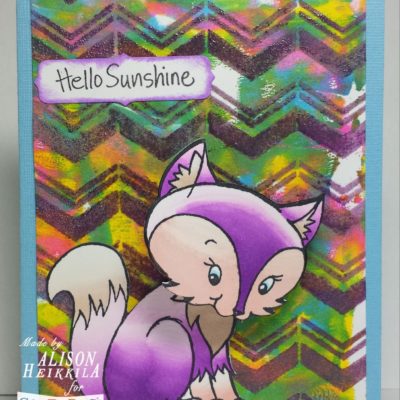 Foxy Neons with Stampendous and Imagine Crafts