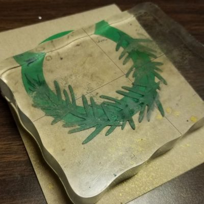 Die Cut Wreath with Delicata