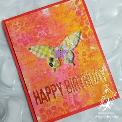 Graphic Butterfly Shaker