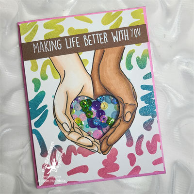 Using Empty Space on Stamps to Make a Shaker