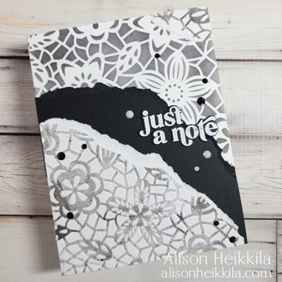 Fresh Lace in Black & White