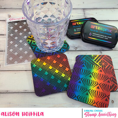 Stencils and Sublimation Coasters