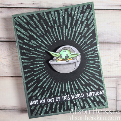 Space-Themed Birthday Card