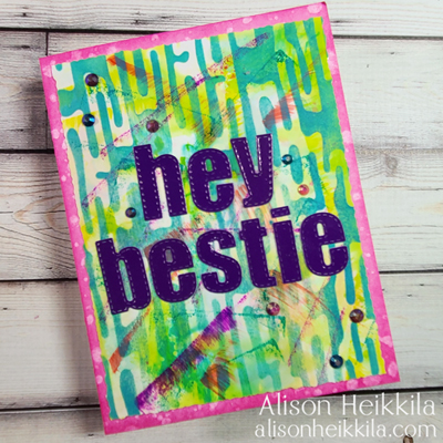 Hey Bestie: Tracks Stencil