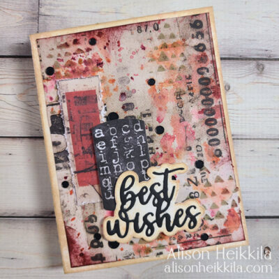 Best Wishes: Easy Mixed Media Card with Uniquely Creative: YouTube Video