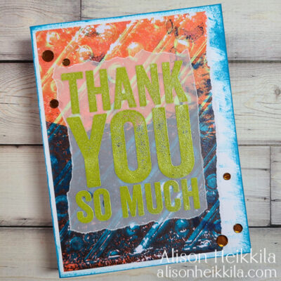 Thank You Card: Dotted Lines