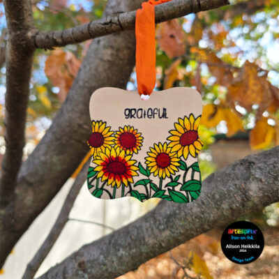 Grateful Maple Ornament with Artesprix