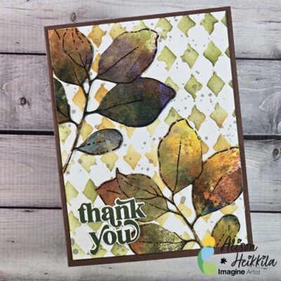 Thank You Card in Fall Colors: YouTube Video