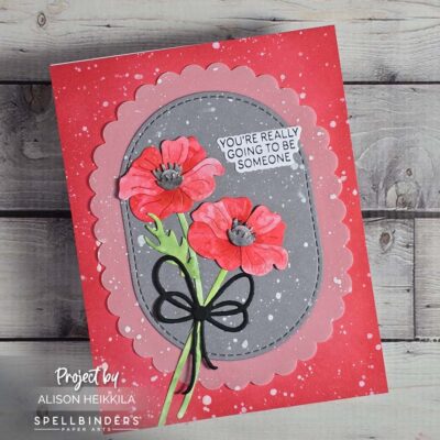 Watercoloring Poppy Die Cuts: YouTube Video