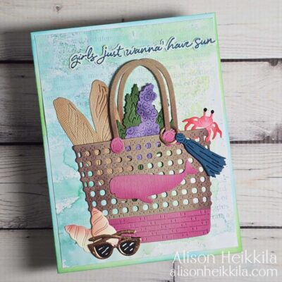 Summery Card Using the June ’25 Hero Arts Card Kit of the Month: YouTube Video