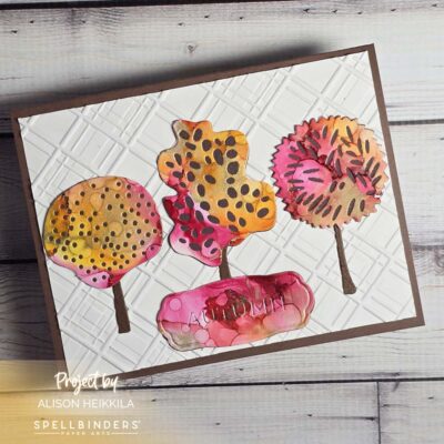 Changing Trees: Using Alcohol Ink Scraps