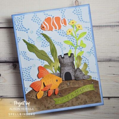 Making a Splash with Spellbinders: 2 Cards