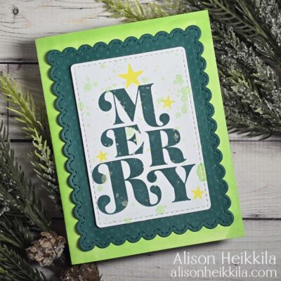 Simple Letterpress Christmas Card: YouTube Video