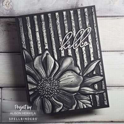Cottage Wall: Spellbinders 3D Embossing Folder for January 2026